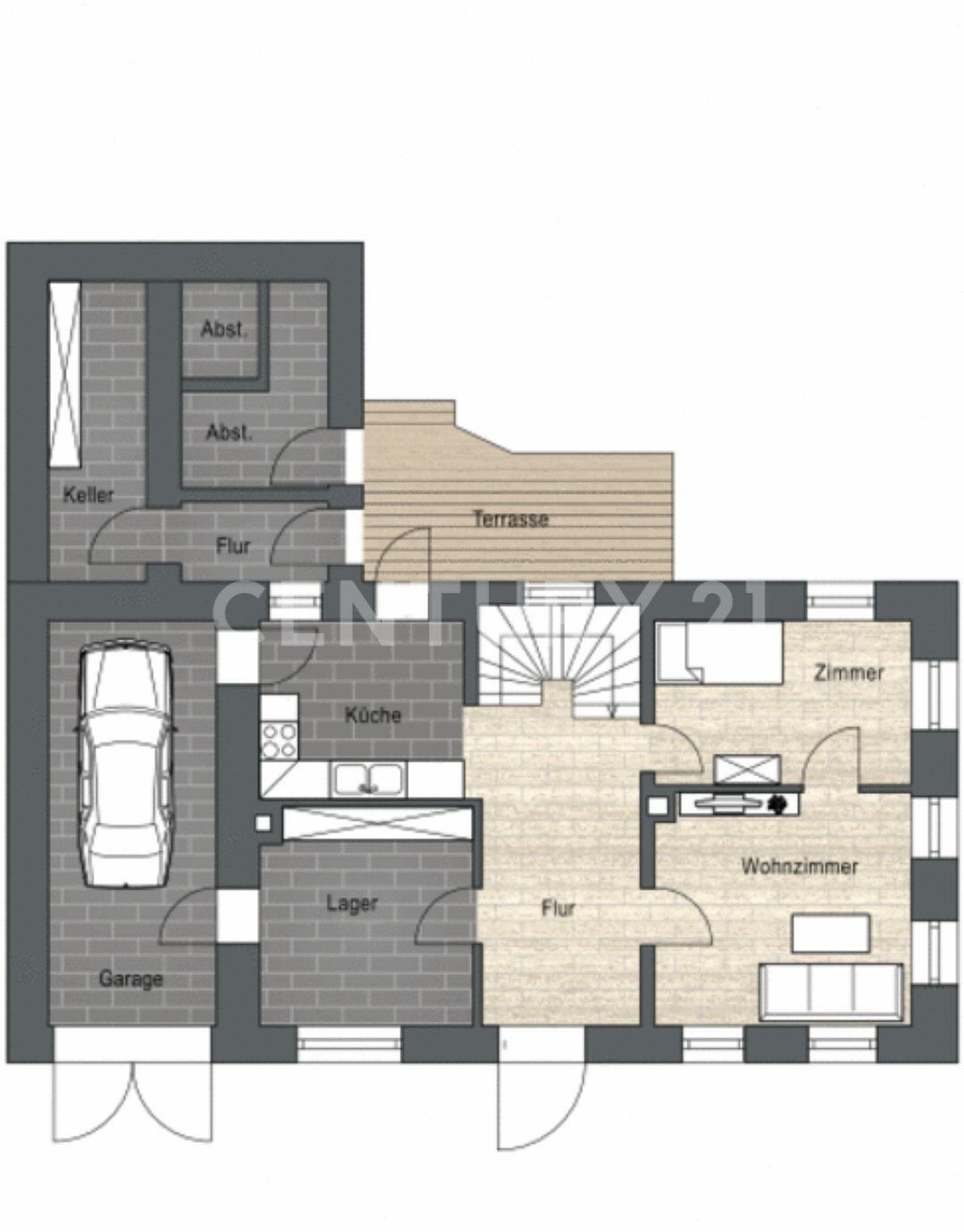 Ein Haus in ruhiger Lage